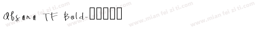 Absara TF Bold字体转换